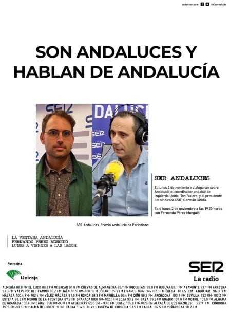 Toni Valero y German Girela, en Ser Andaluces