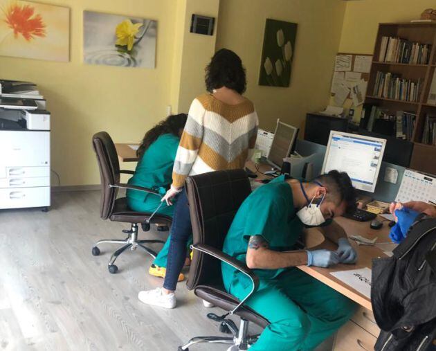 Imagen de un grupo de trabajadores del Centro