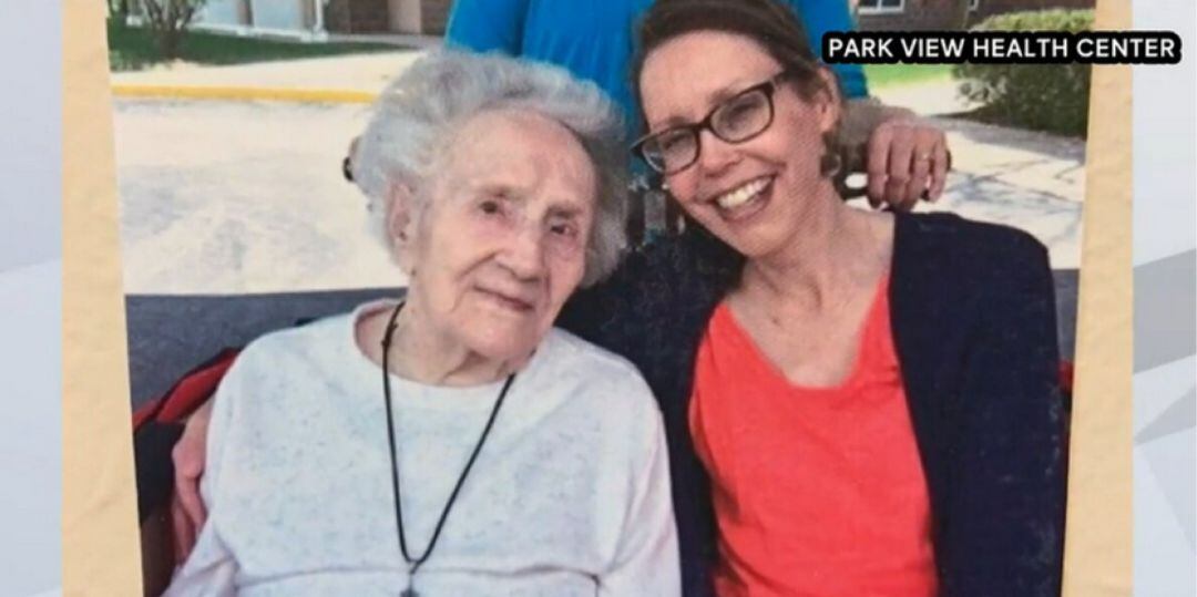 Ruth Stryzewski, a punto de cumplir 109 años tras superar el coronavirus.