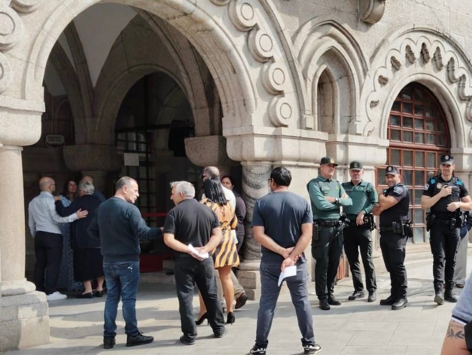 Fuerte presencia policial en O Porriño