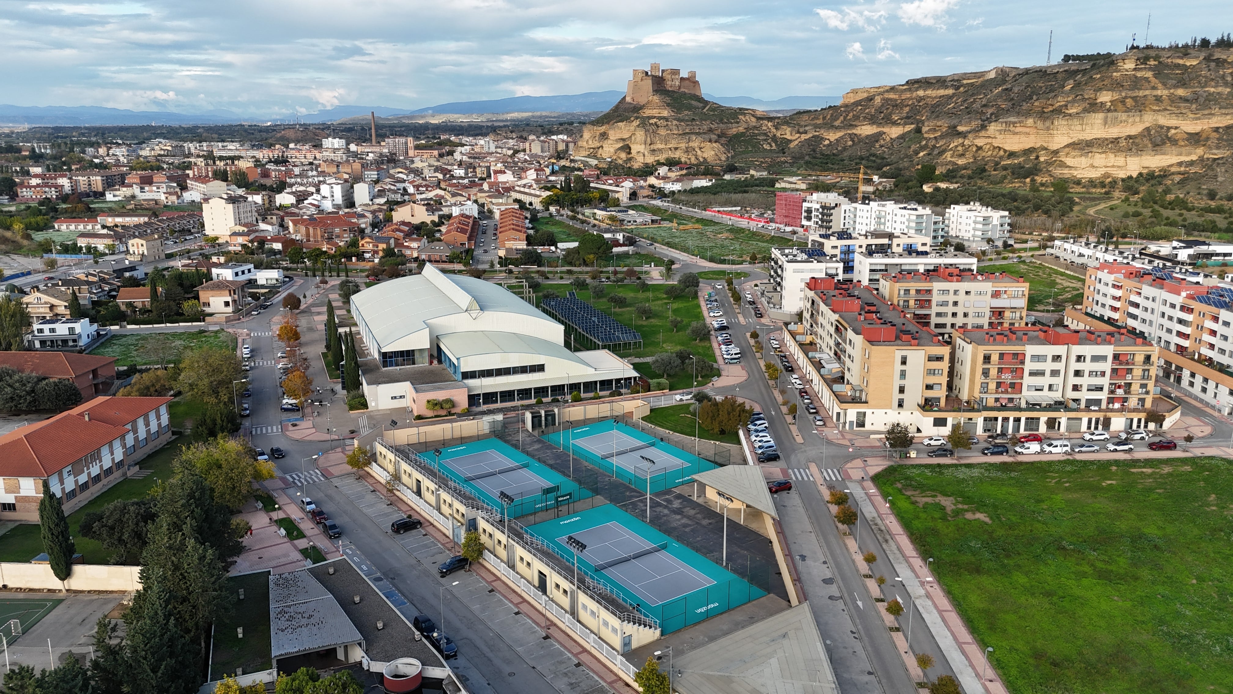 Vista área de Monzón. Foto: Ayto. de Monzón