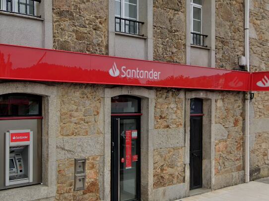 Una oficina del Banco Santander.