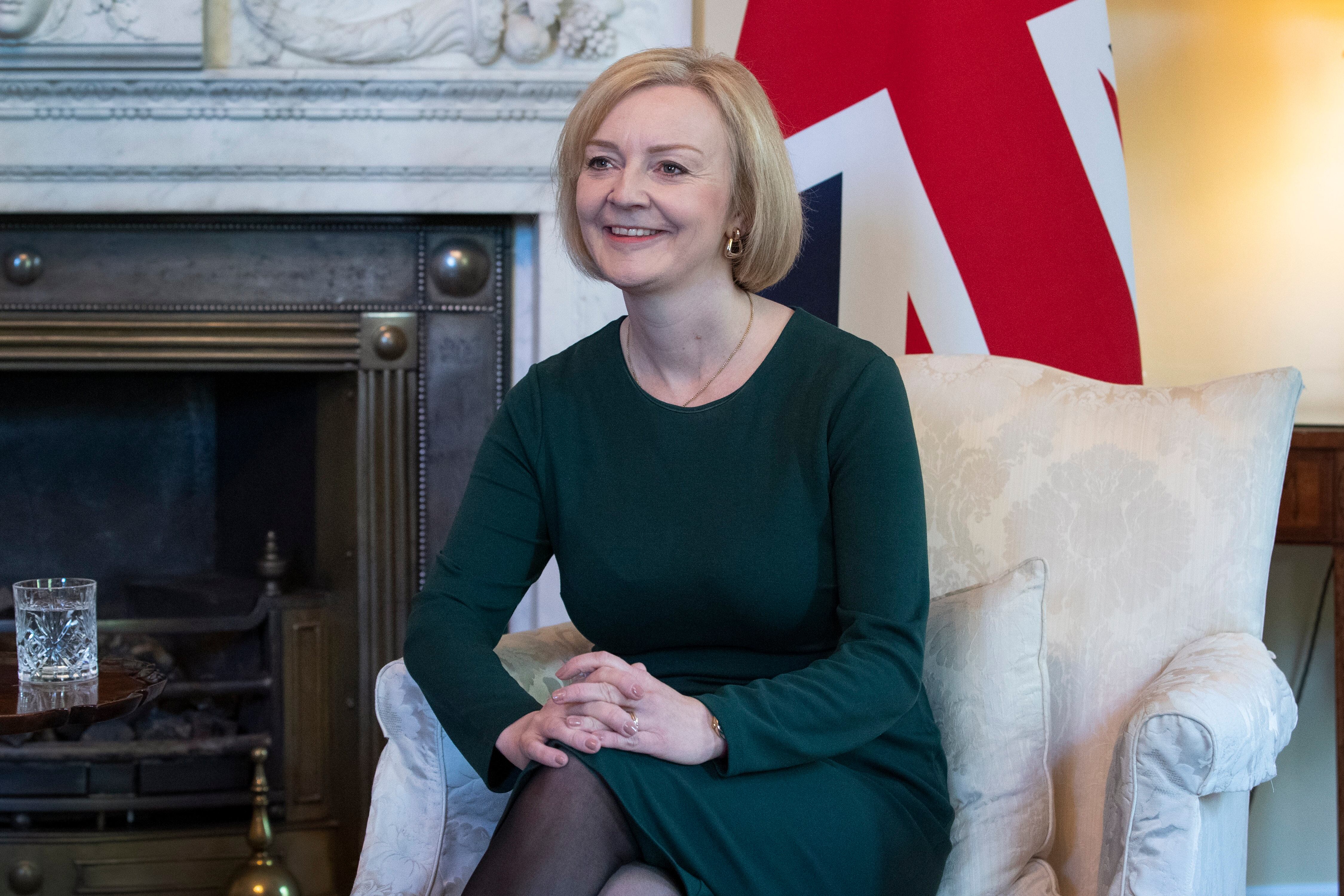 La primera ministra británica, Liz Truss.