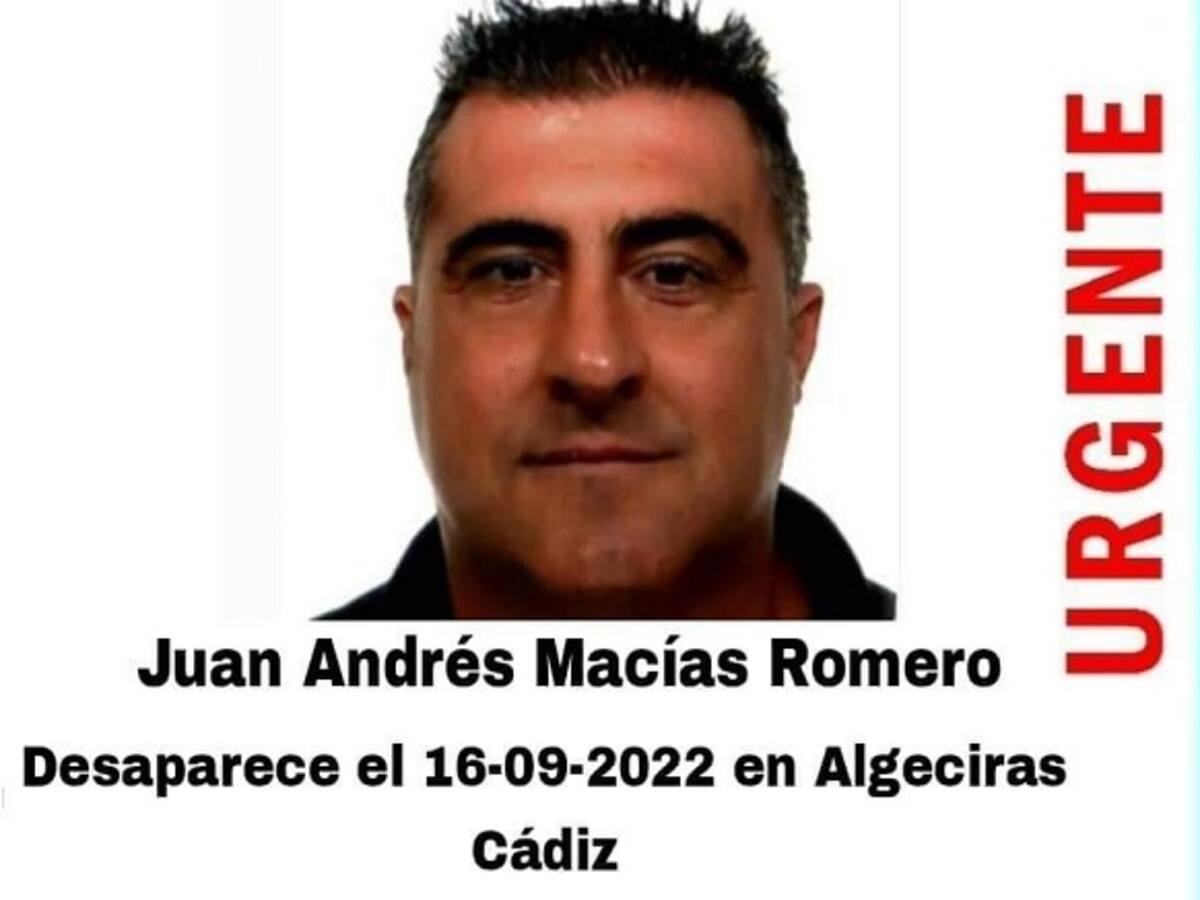 Buscan a Juan Andrés Macías, un hombre desaparecido en Algeciras