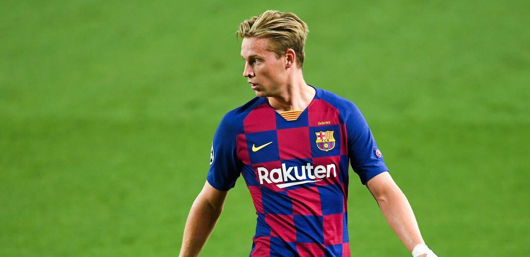 Frenkie De Jong, durante el partido ante el Nápoles del pasado sábado