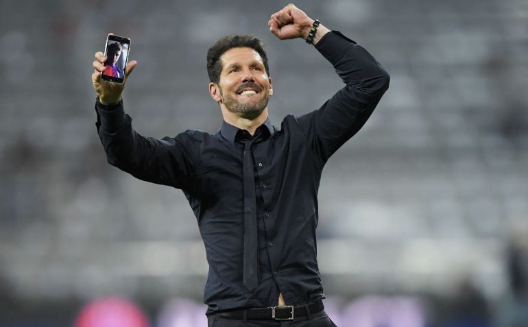 El técnico del Atlético de Madrid Diego Simeone.