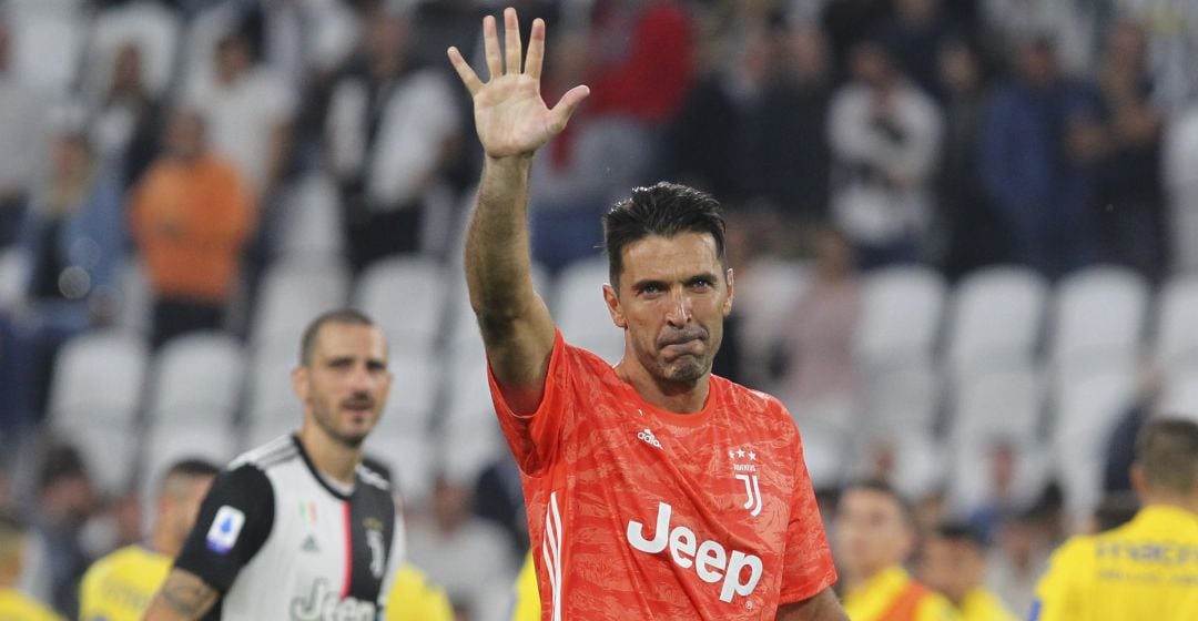 Buffon, en un partido con la Juventus