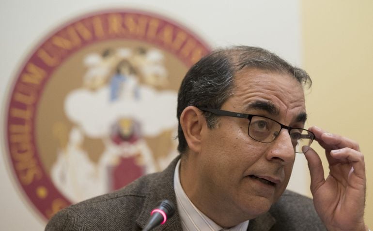 El rector de la Universidad de Sevilla, Miguel Ángel Castro, en una foto de archivo