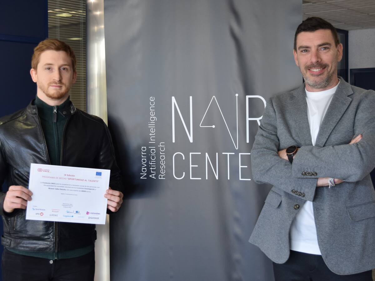 NAIR Center y Fundación ONCE se unen para fomentar la inclusión laboral y la investigación en Inteligencia Artificial en Navarra