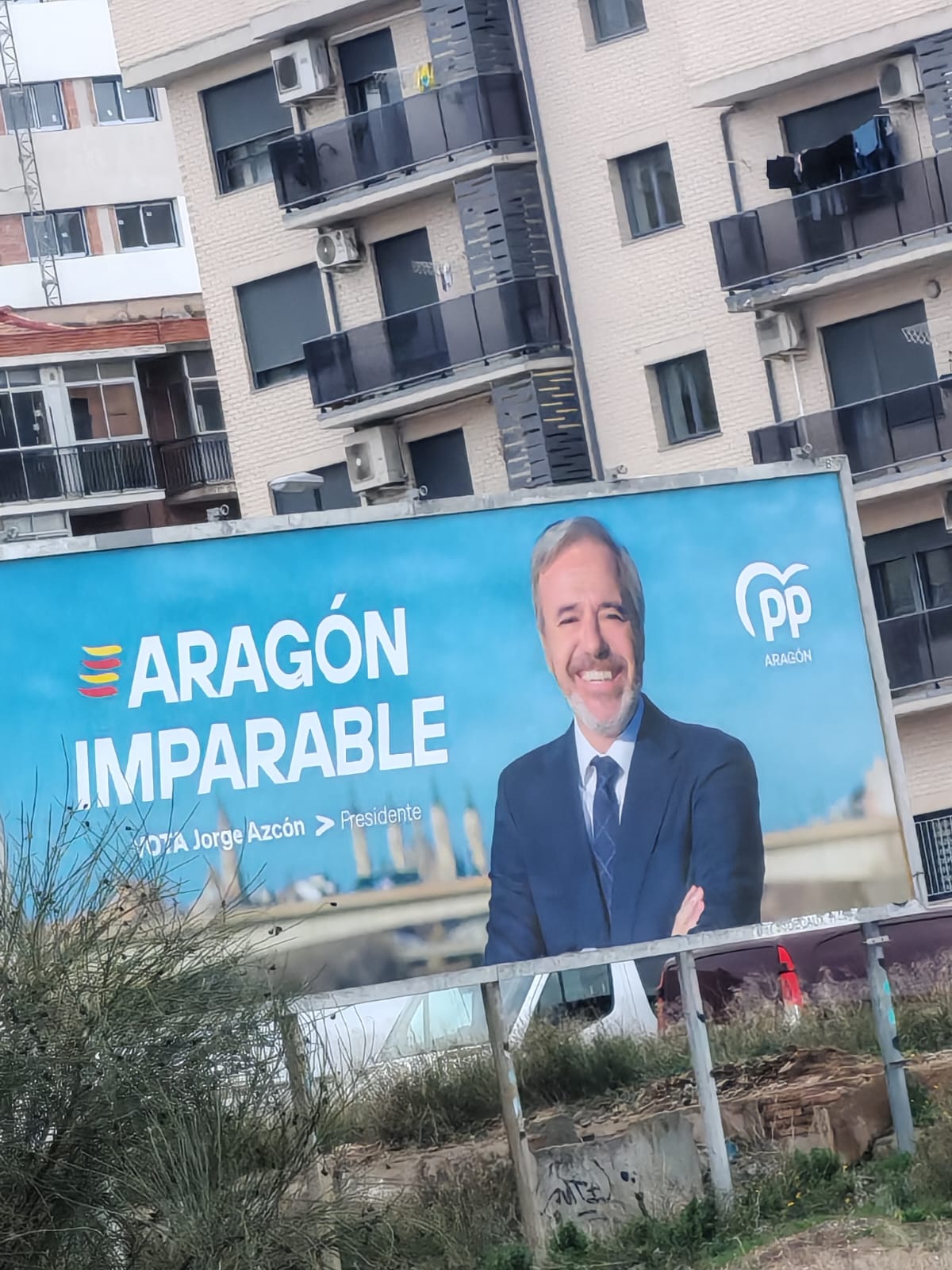 Cartel del PP en Zaragoza