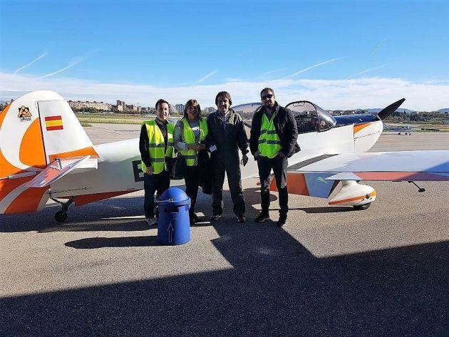 La avioneta que ha participado en el estudio de Dexeus y la UPC