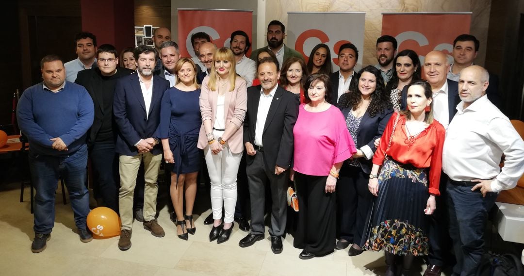 Candidatura de Ciudadanos Jaén el día de su presentación.