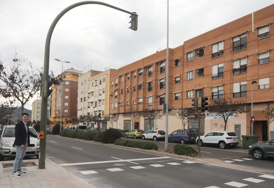 Nuevos semáforos en la avenida de Barcelona de Castelló