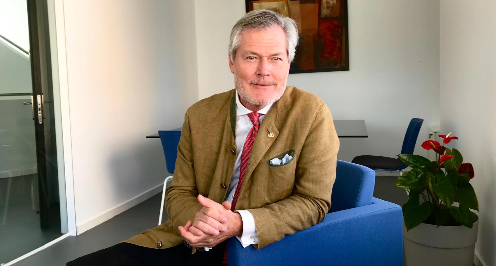 Gunter Pauli durante la entrevista en Surco y Marea