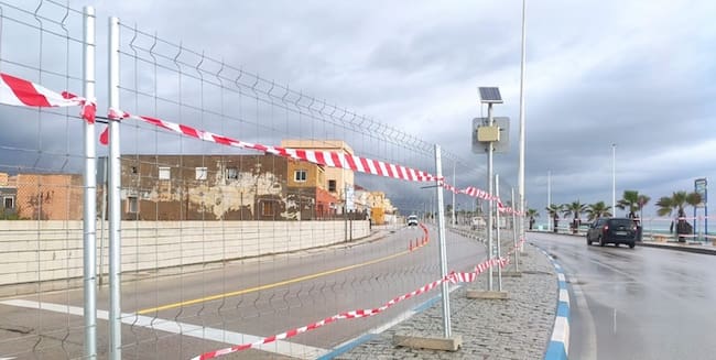 Obras en el paseo de Levante