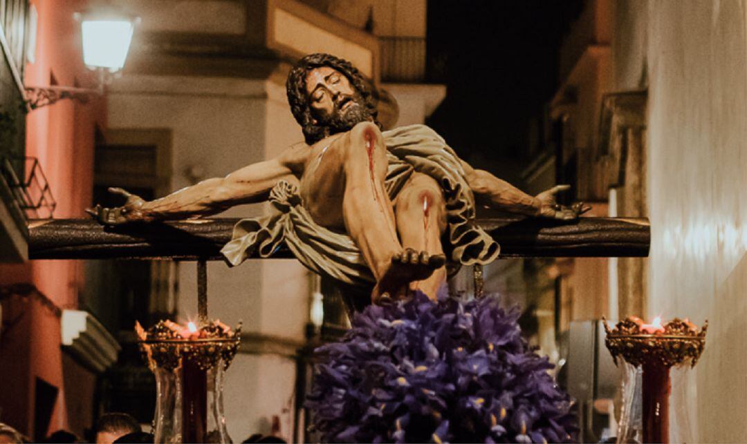 Imagen de archivo del Cristo de las Cinco Llagas durante su vía crucis del Miércoles de Ceniza