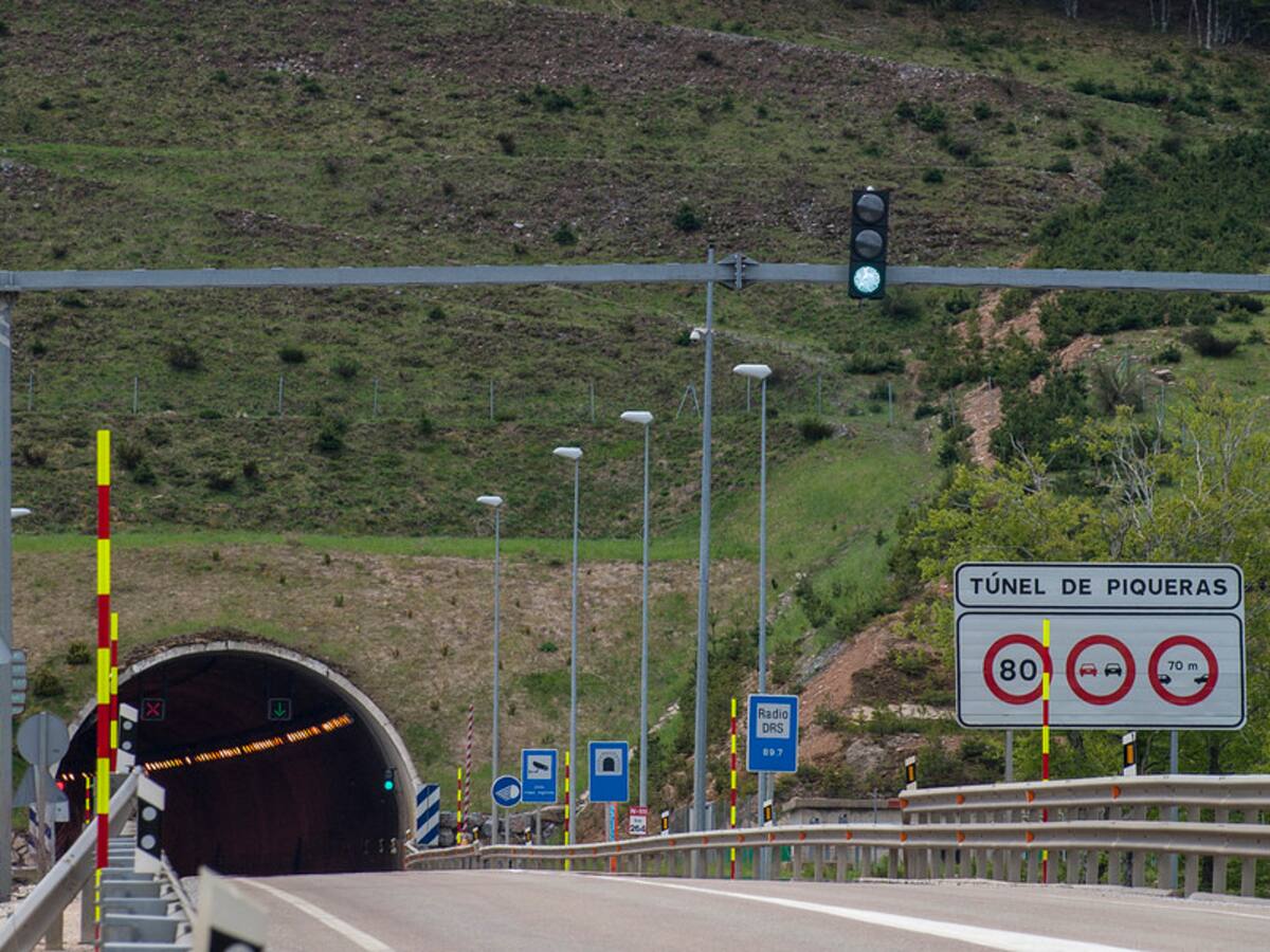 Corte del tráfico en el túnel de Piqueras el jueves por la realización de un simulacro de accidente