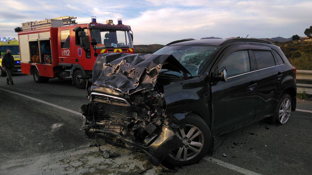 Once heridos en cinco accidentes de tráfico ocurridos en las carreteras de la Región de Murcia el sábado, uno de ellos en Mazarrón