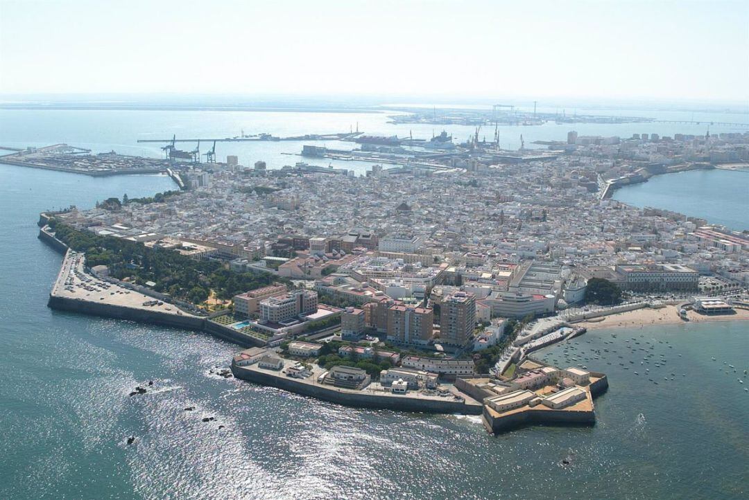 Vista aérea de Cádiz