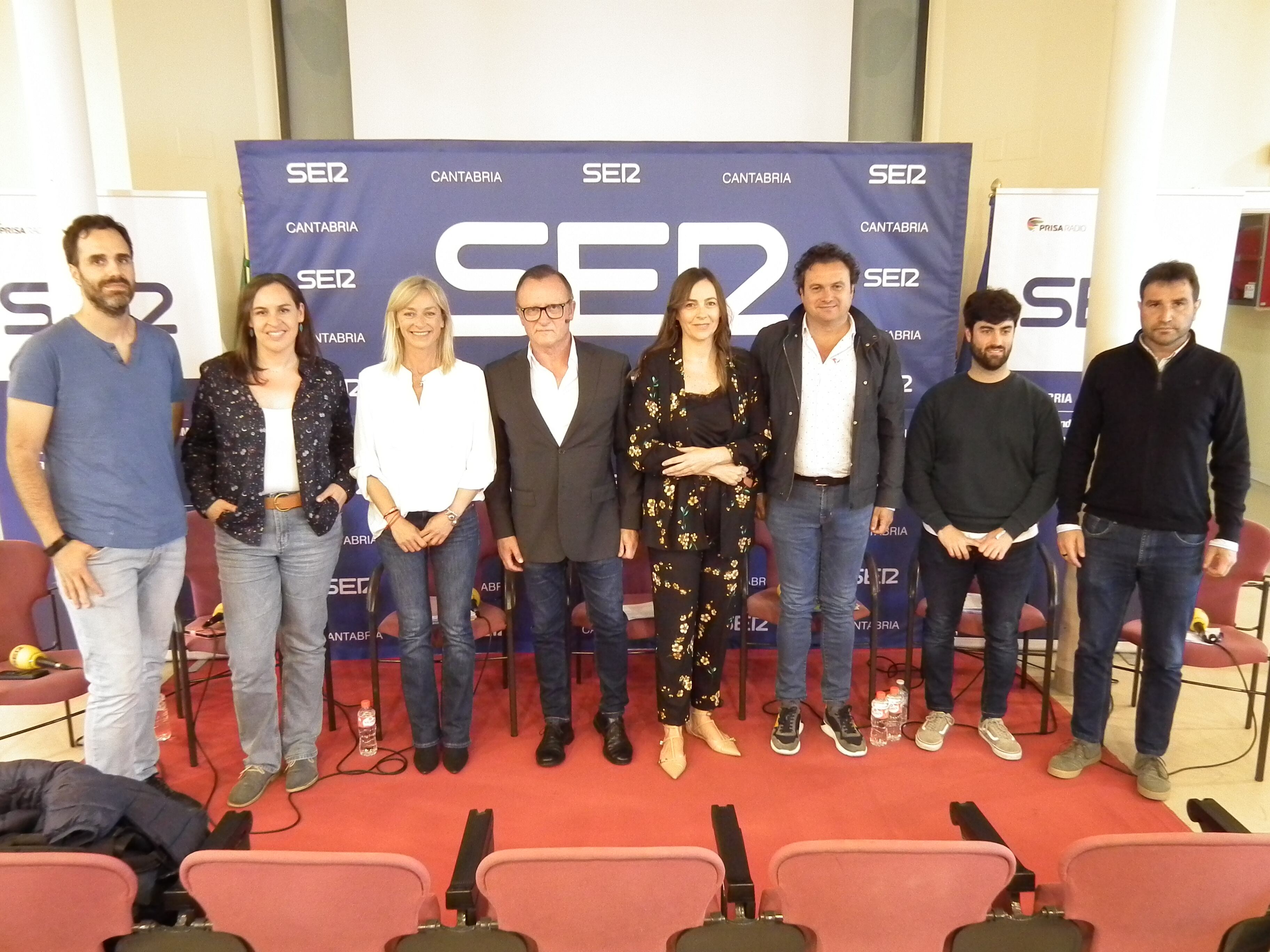 Los participiantes en el debate electoral de Castro Urdiales.