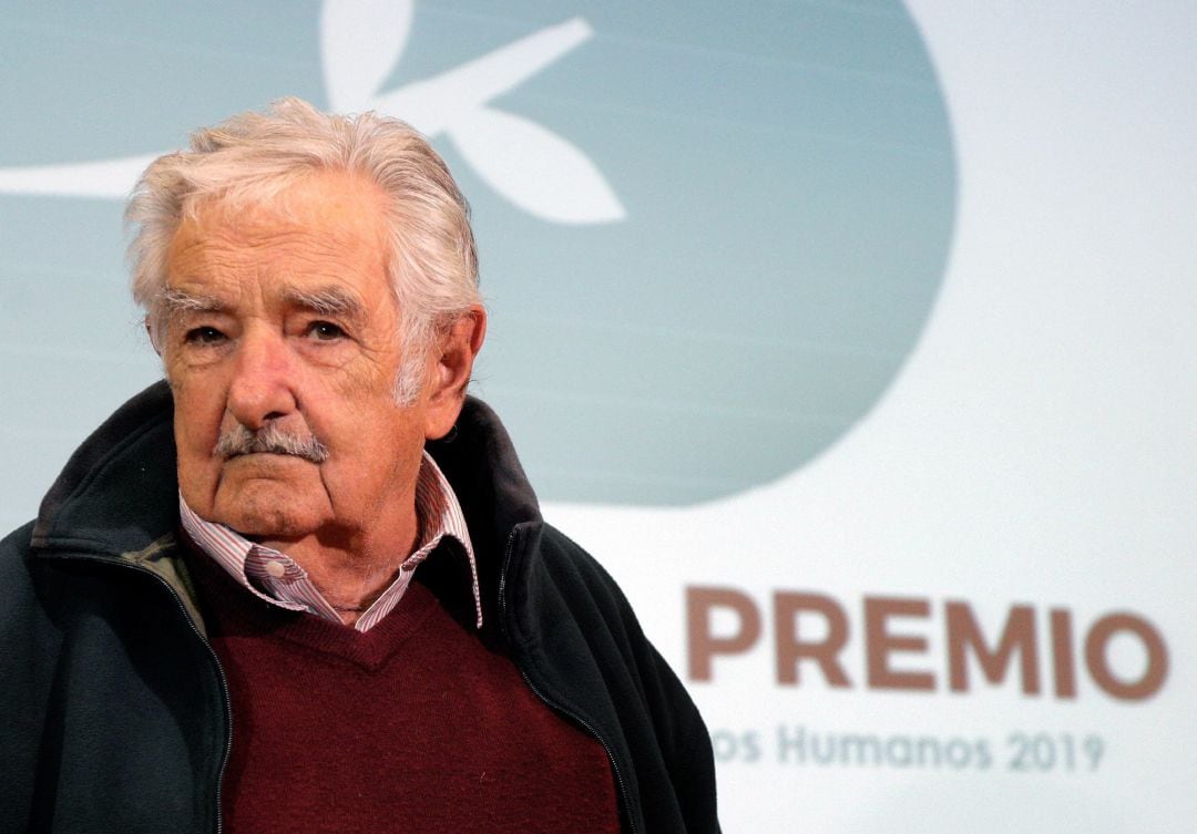 El expresidente de Uruguay José Alberto Mujica ofrece una rueda de prensa con motivo de su visita a València para recibir el Premio de Derechos Humanos 2019 de Fundación por la Justicia y el Consejo Valenciano de Colegios de Abogados