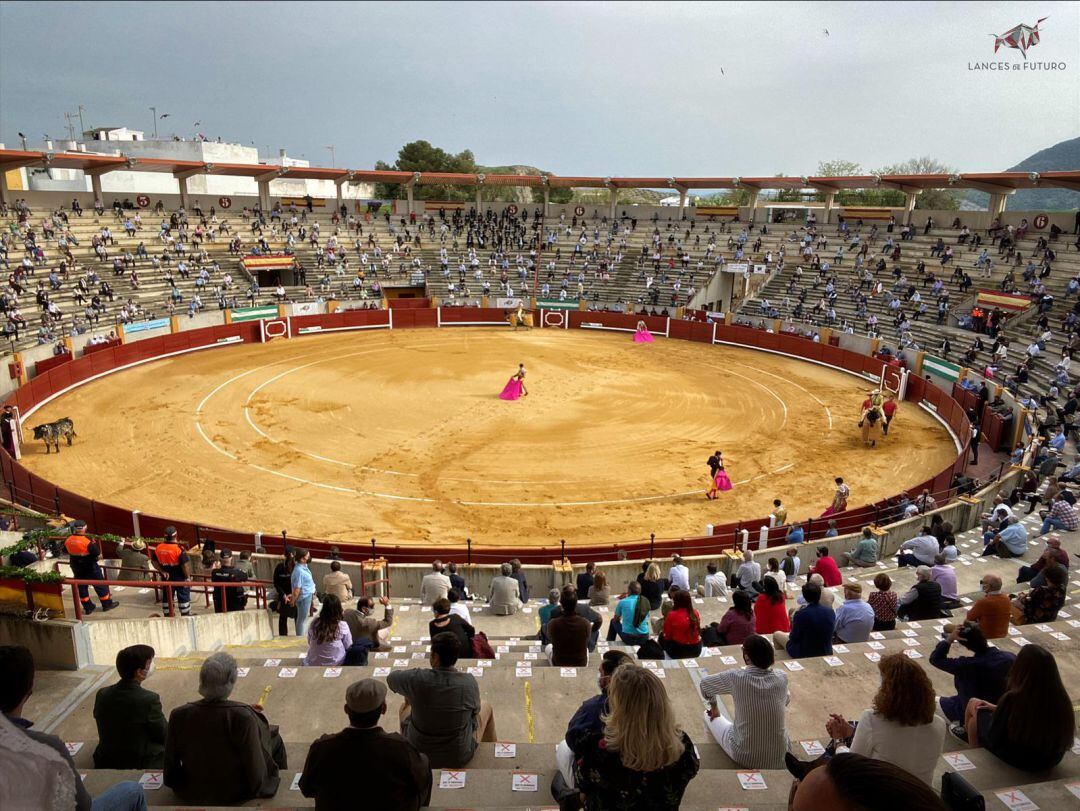 Imagen de la plaza de toros de Morón en el festejo celebrado el pasado Domingo de Ramos