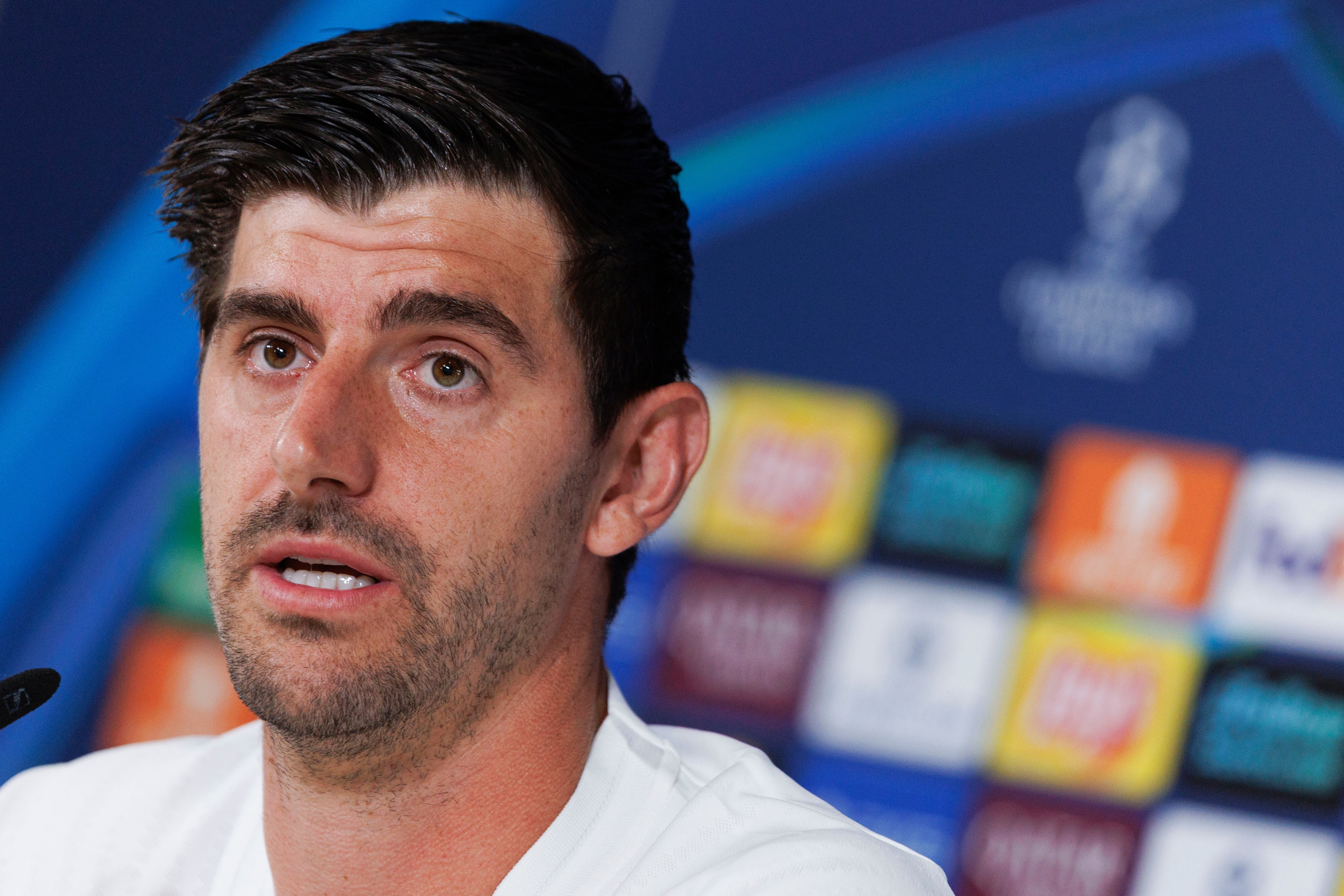 Thibaut Courtois, en la previa del Real Madrid-Juventus de Champions League
