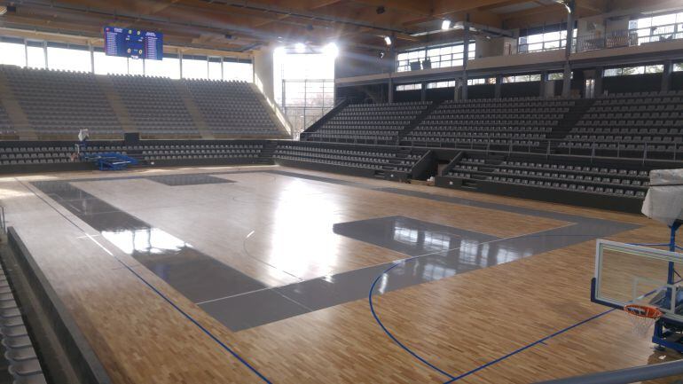 Estado en el que ha quedado el Pabellón Municipal de Deportes de Palencia