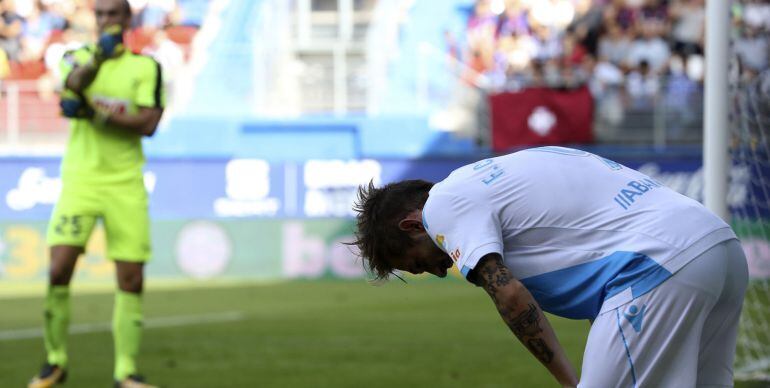 Fede Cartabia se lamenta tras una ocasión fallada