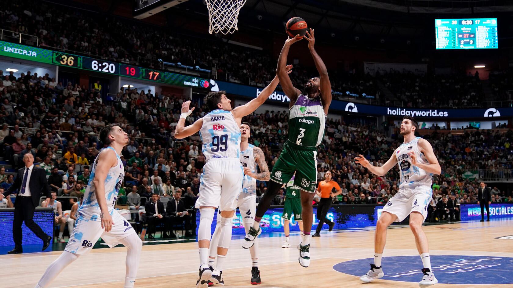 El Unicaja visita mañana al Río Breogán en un nuevo encuentro de la Liga Endesa