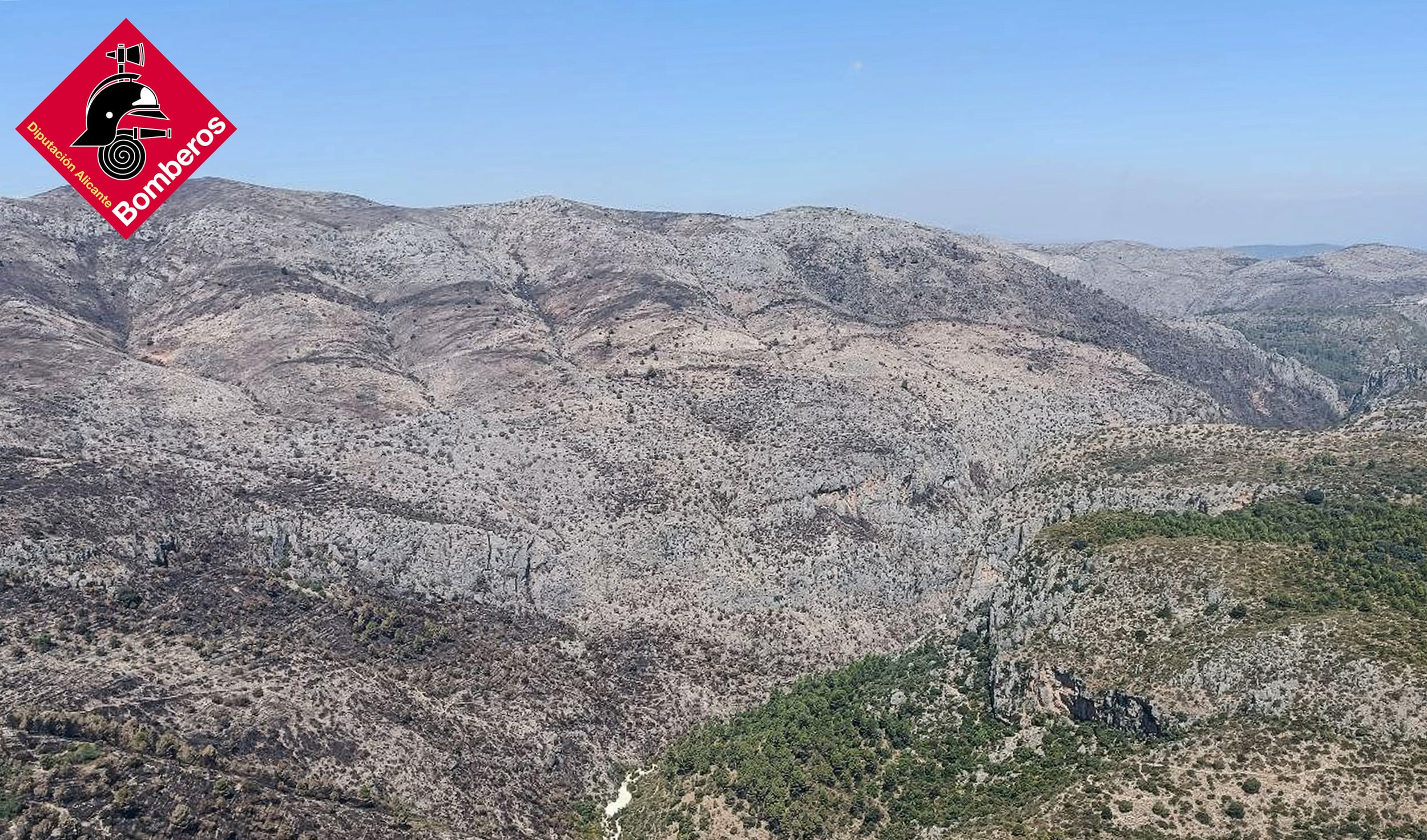 Imagen del incendio forestal de La Vall d&#039;Ebo