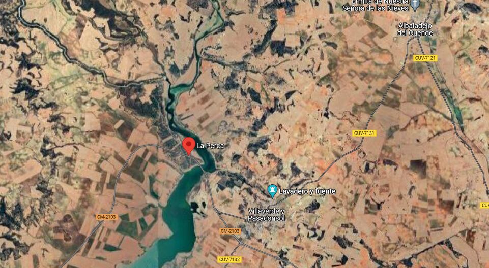 Paraje de La Perca, donde ha aparecido el cadáver calcinado