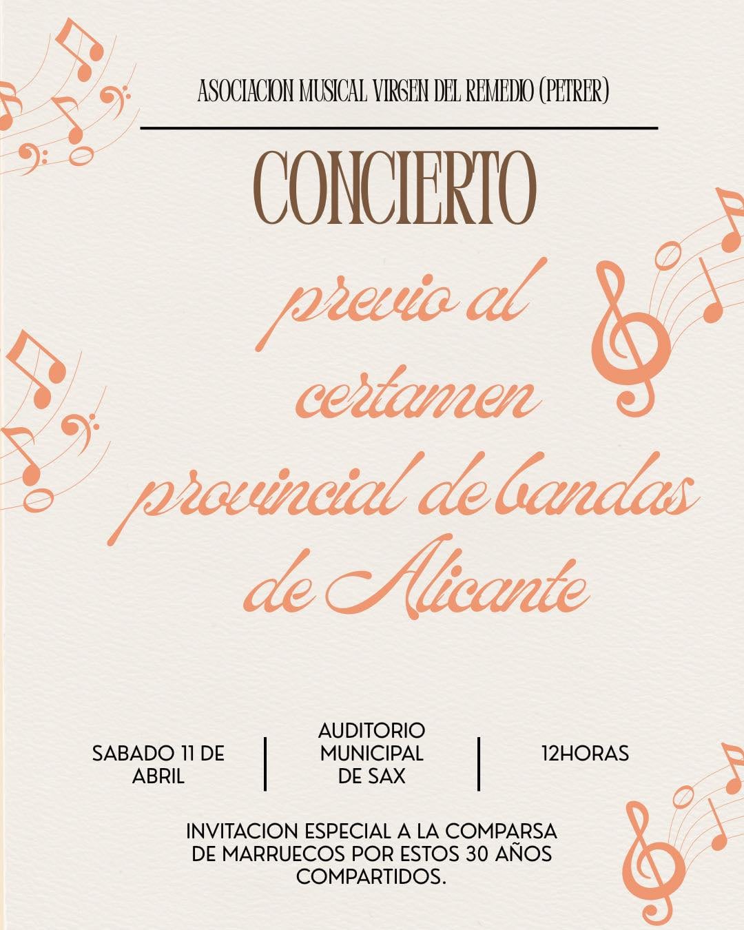 Cartel del concierto