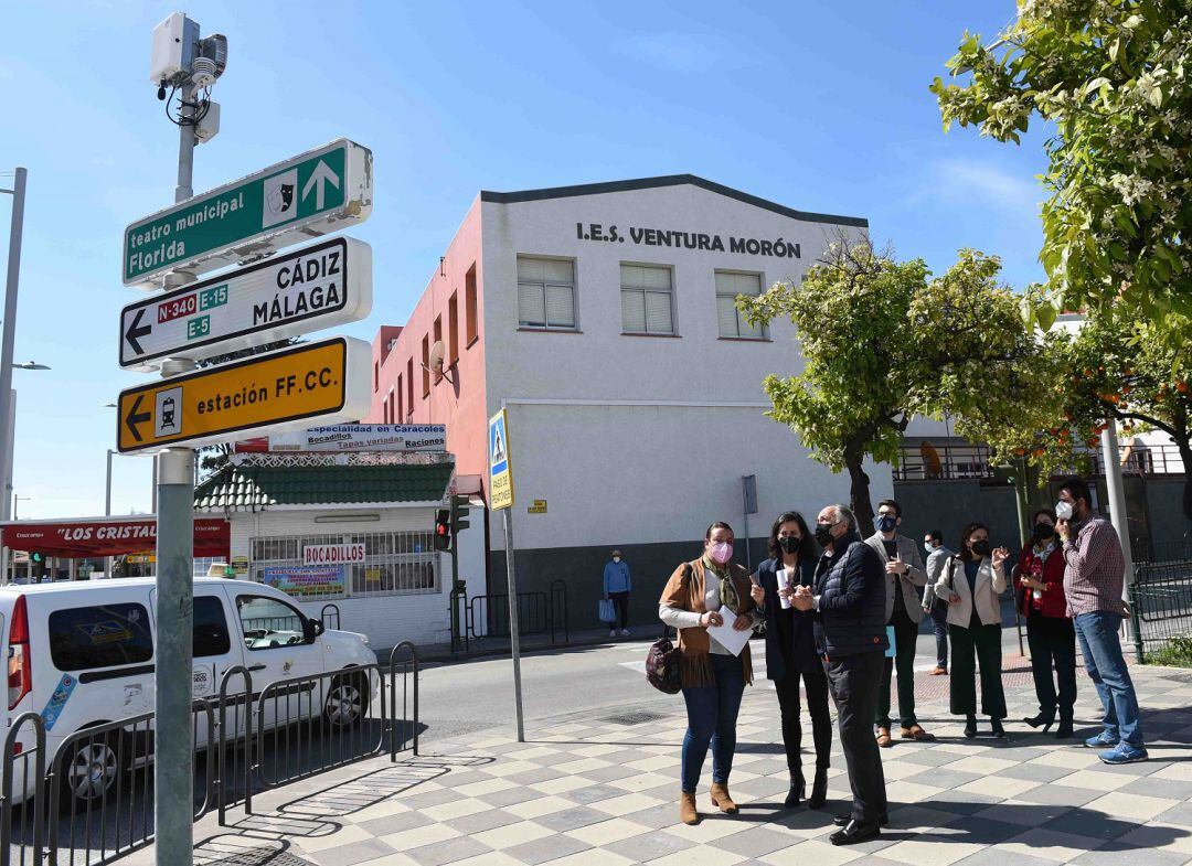 Un momento de la visita a la zona.