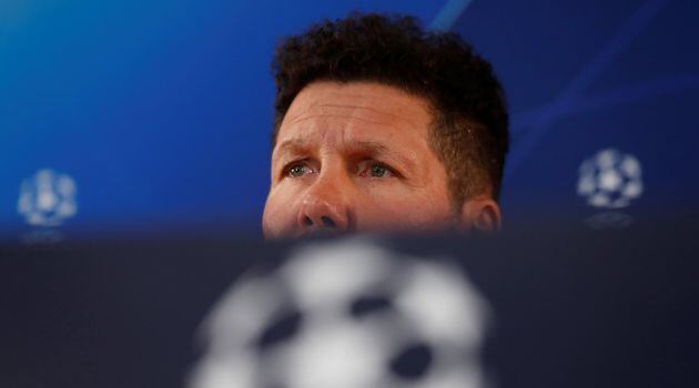 Simeone, en la sala de prensa