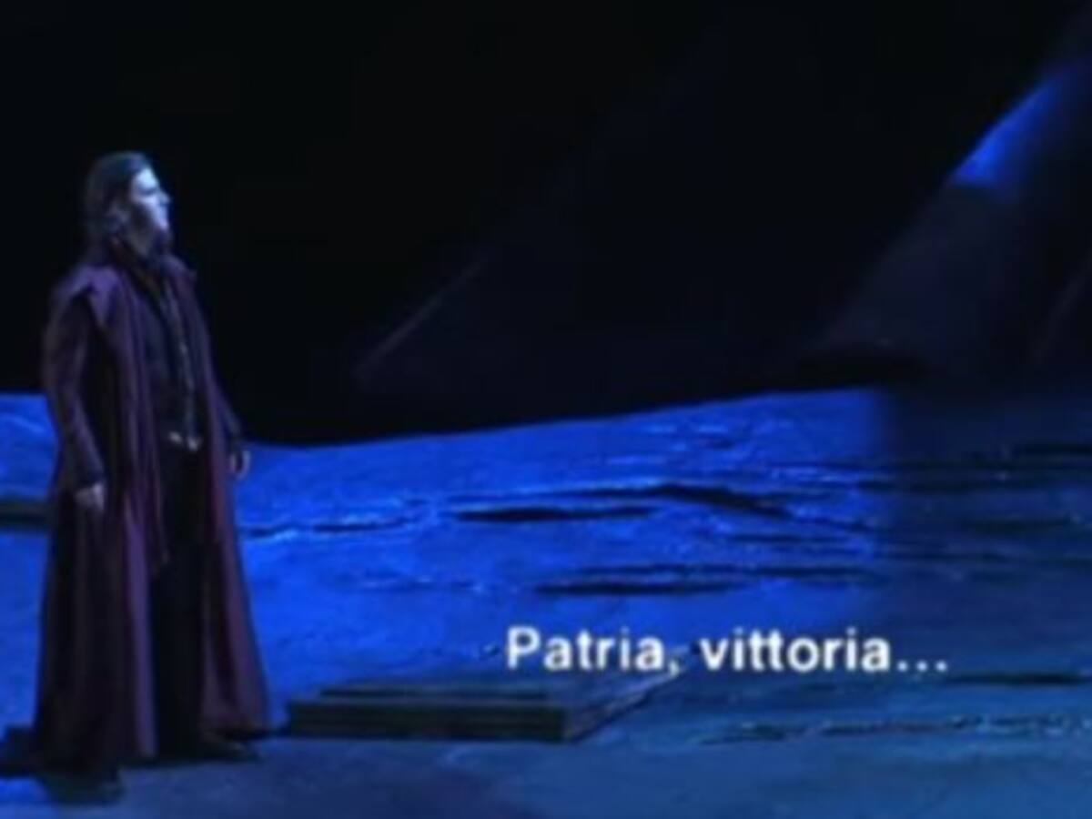 Ópera en el puerto de Cartagena... a través de una pantalla gigante