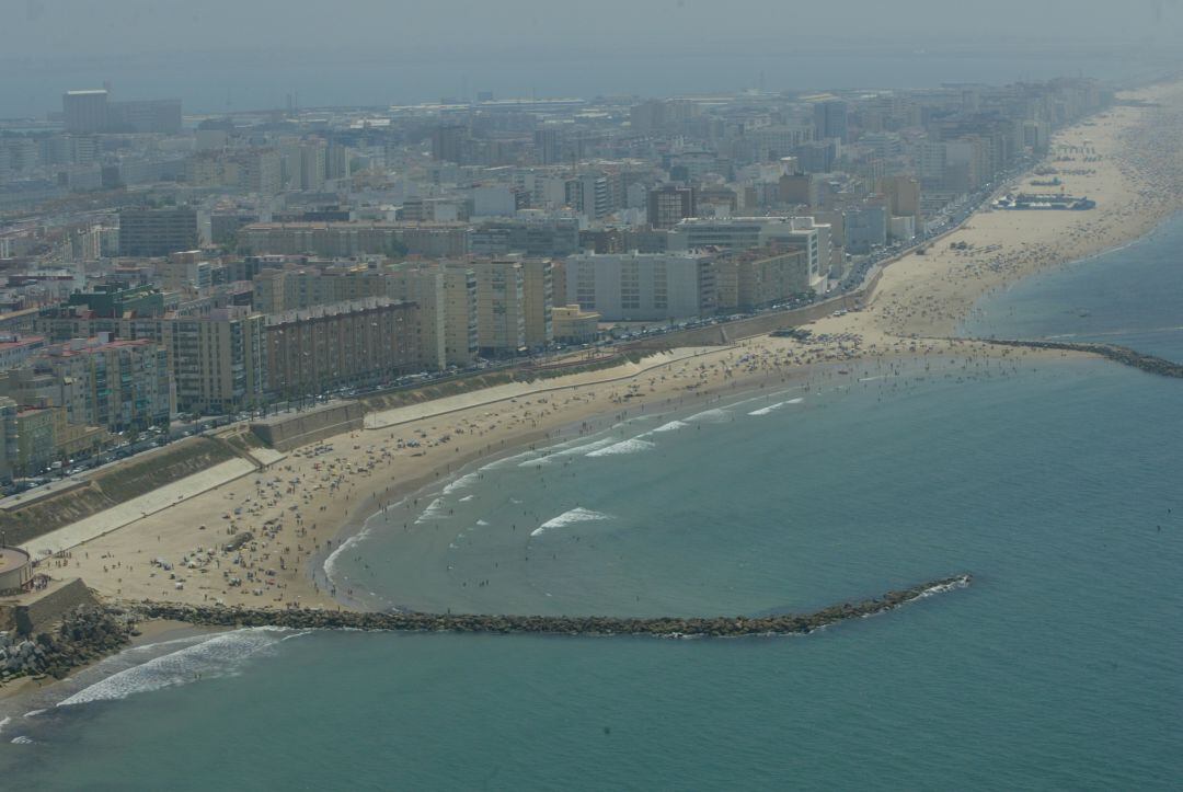 Vista aérea de la playa Santa María del Mar