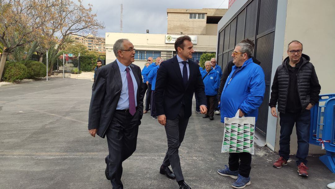 Quique Hernández junto a Carlos Parodi