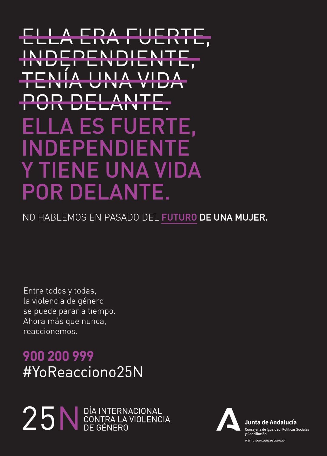 Cartel de la campaña del 25-N de la Junta de Andalucía