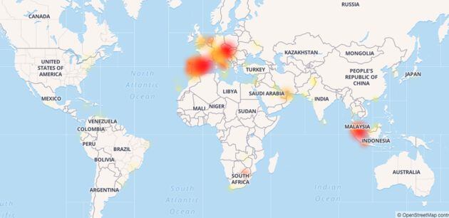 La caída de WhatsApp