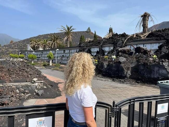La mayor parte del cementerio fue arrasada por las lavas