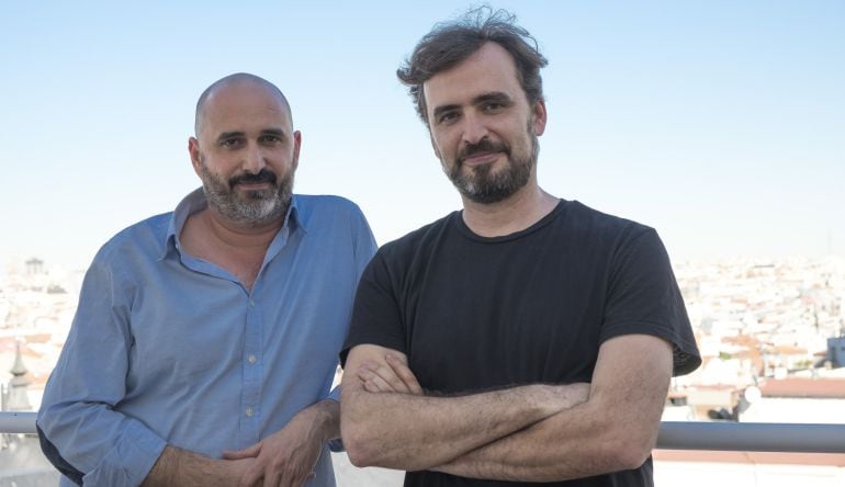 Jorge y Alberto Sánchez-Cabezudo, en la terraza de la Cadena SER