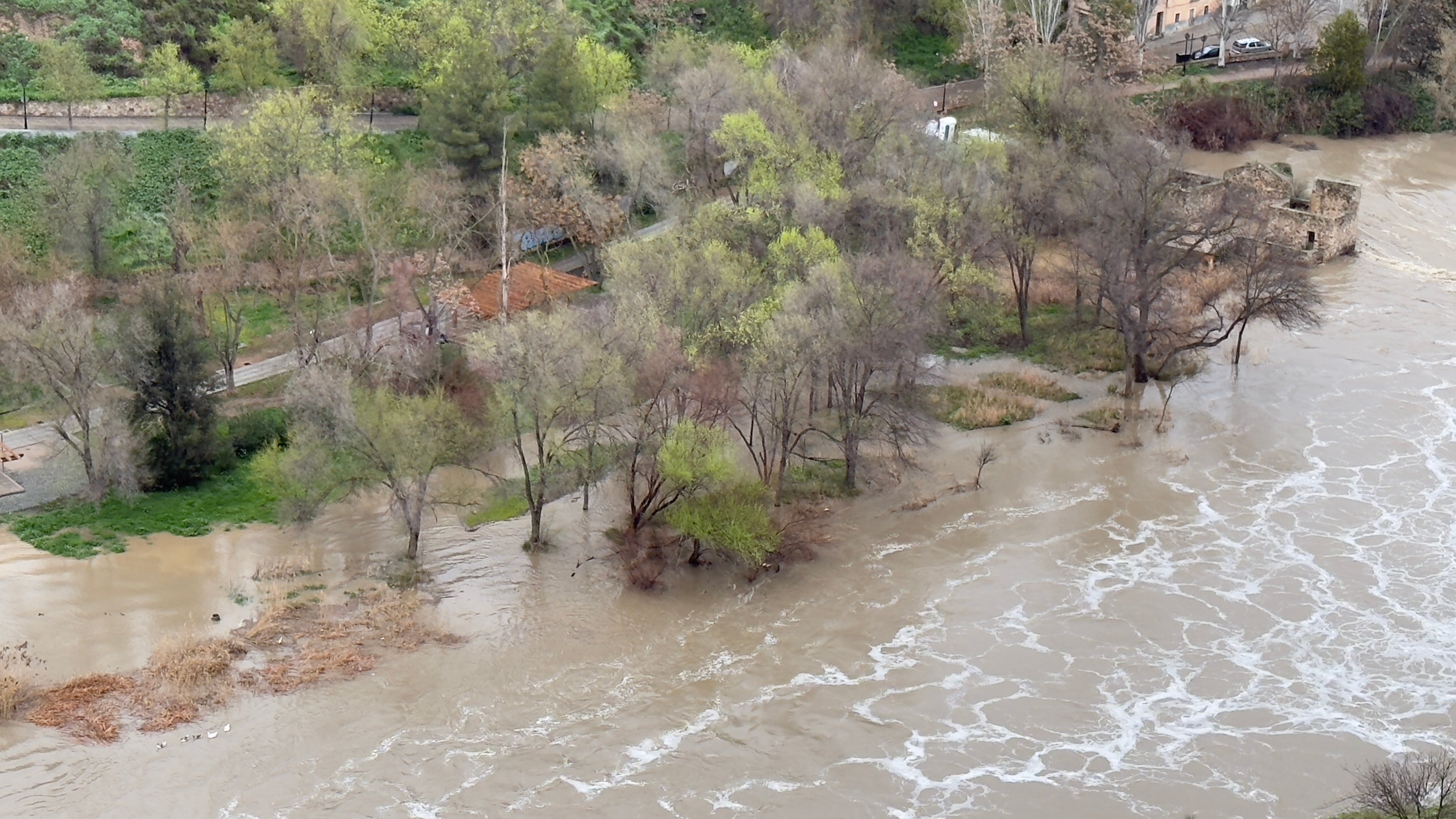 Imagen del estado del Río Tajo a su paso por Toledo