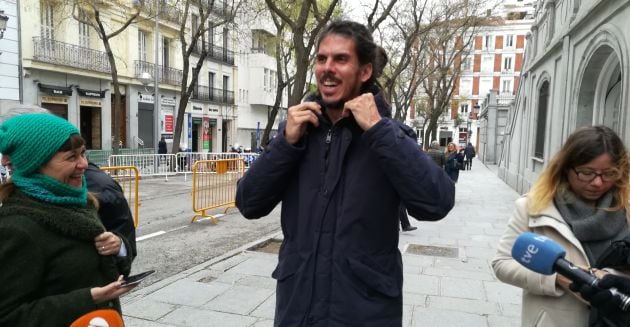 Alberto Rodríguez tras declarar en el Supremo el pasado día once