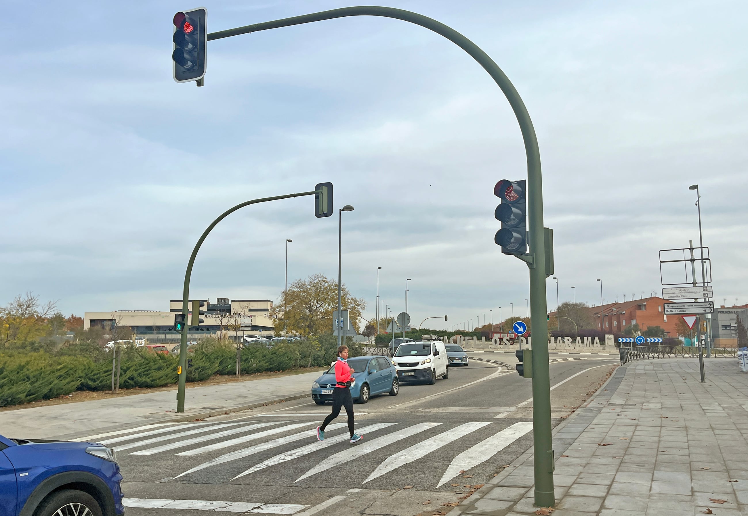 Nuevo semáforo en la M113 a la altura de Paracuellos de Jarama