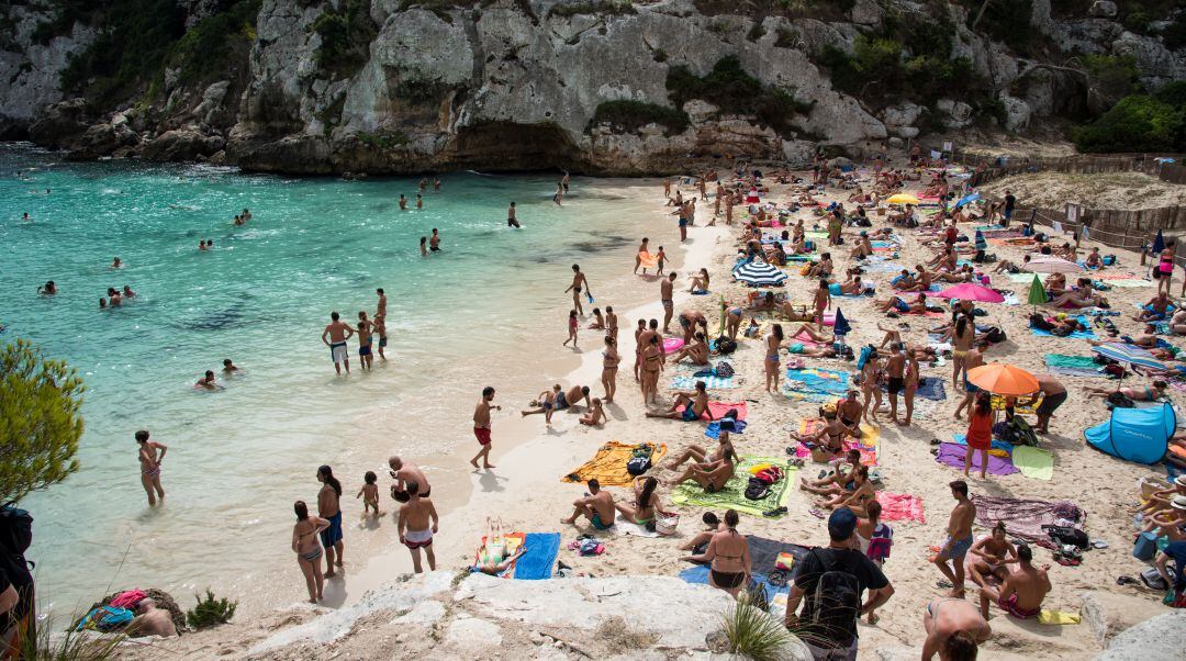 Macarelleta, plena de turistes