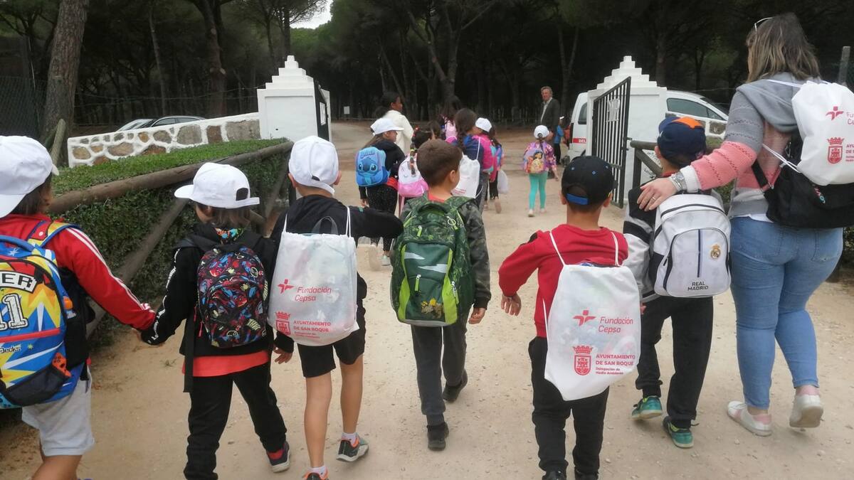 Los talleres de educación ambiental en San Roque de la Fundación Cepsa