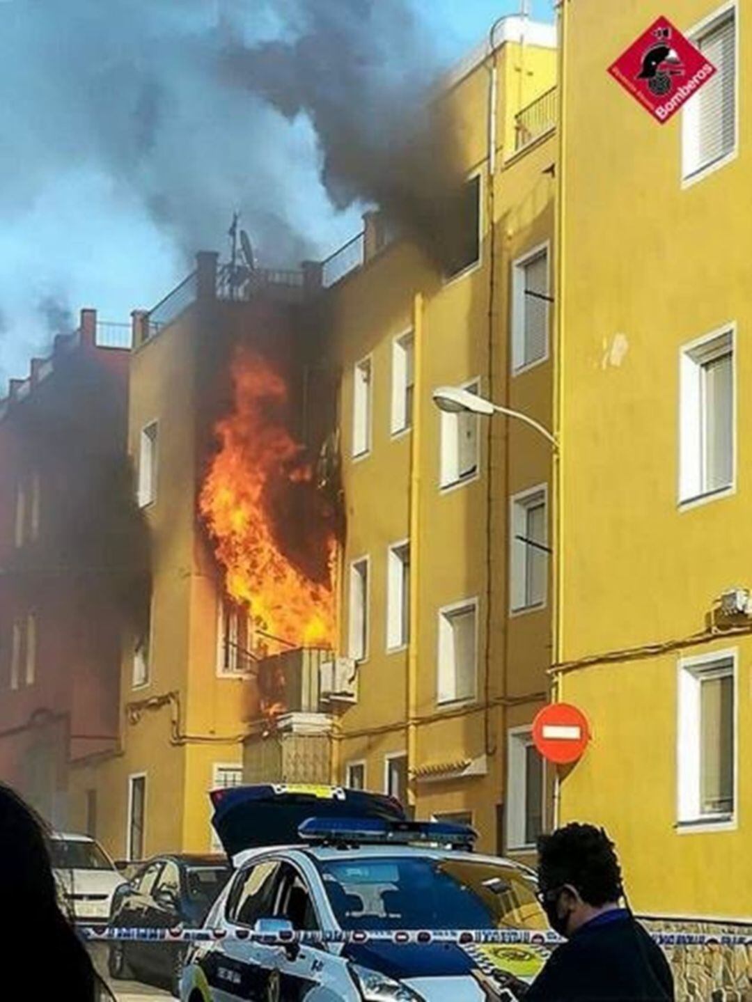 Incendio de una vivienda en Alicante