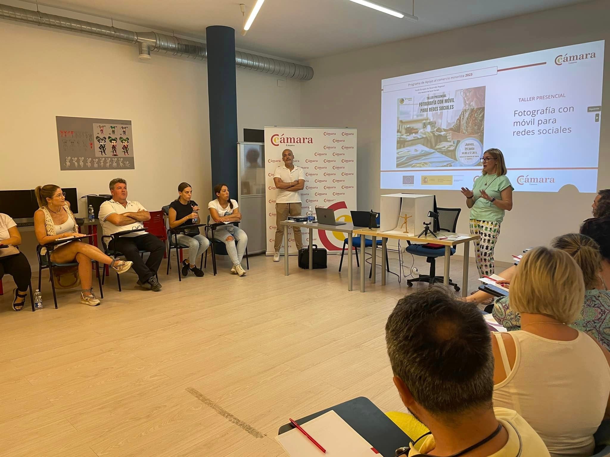 Curso de formación en la Cámara de Comercio de Linares.