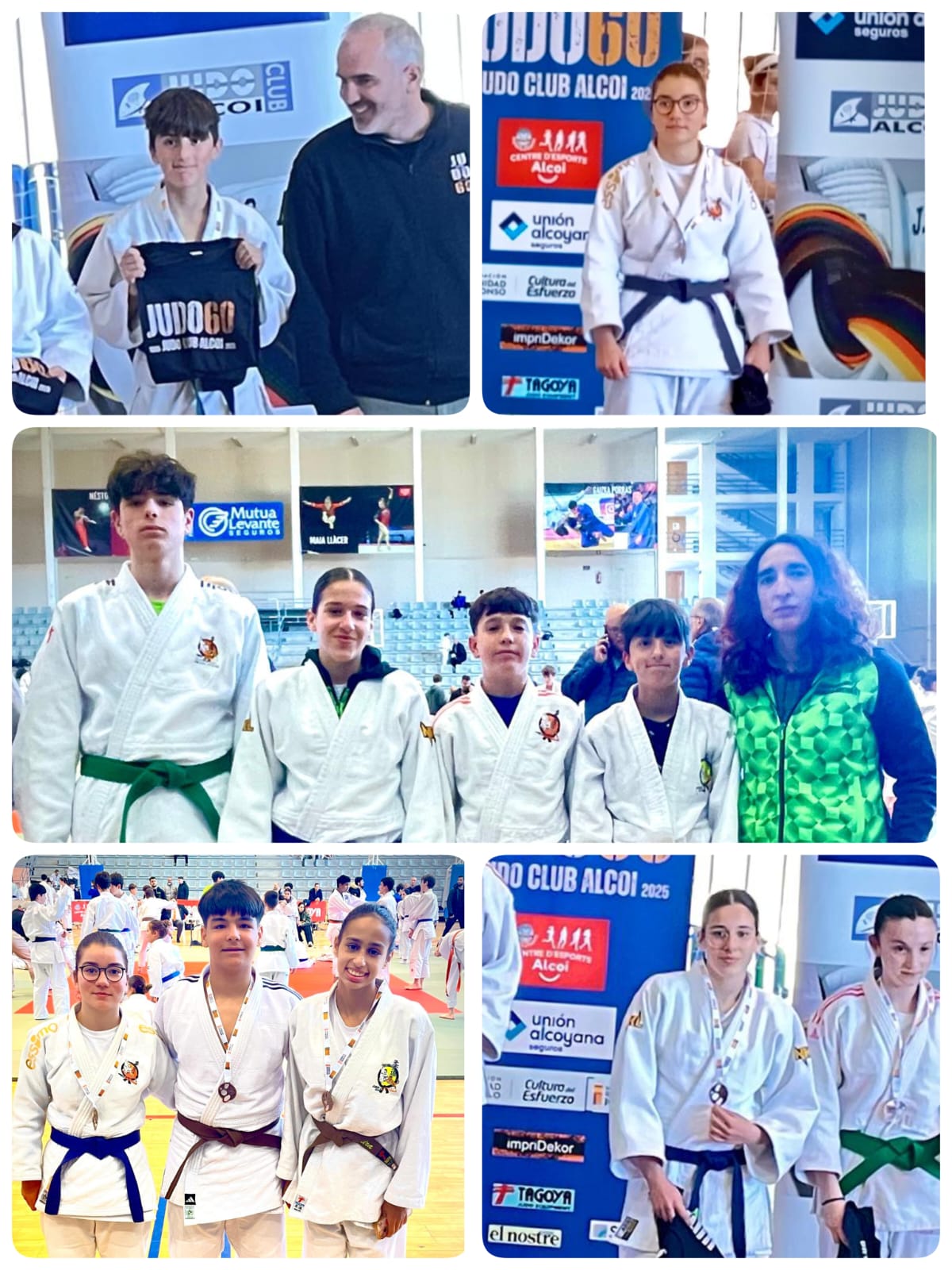 Competidores del club de judo Vanessa Arenas